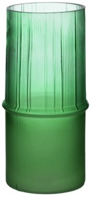 Skleněná váza Serenite 10x22 cm zelená