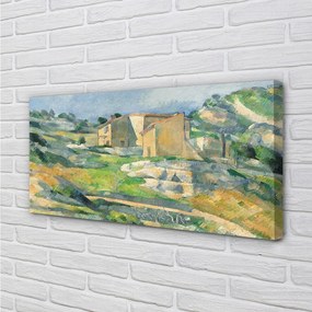 Obraz canvas Art maľoval dom na kopci 140x70 cm