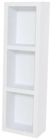 Mereo, Mereo Aira, kúpeľňová skrinka 20 cm, horná, policová, Multidecor, Biela Arctic, MER-CN796SBIAA
