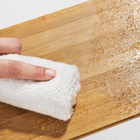 Sada bambusových organizérov CEZAR, 2ks, hnedá/biela SongmicsHome