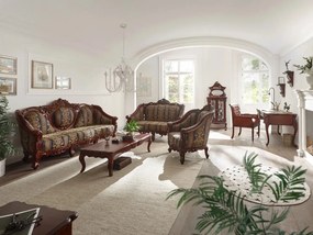 furniture-nabytek.cz - Kancelárske kreslo Cambridge II, masívna pravá koža, lakované, hnedé