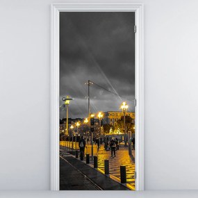 Fototapeta na dvere - Ruský bicykel v šere (95x205cm)