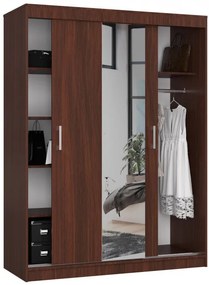 Šatníková skriňa s posuvnými dverami 150 cm CLP wenge