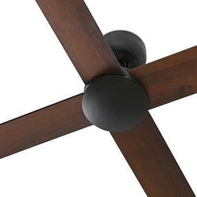 FARO 34356-Stropný ventilátor RUDDER L hnedá/čierna pr. 132 cm + diaľkové ovládanie