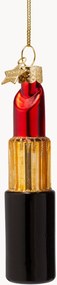 Ručne fúkaná vianočná ozdoba Lipstick