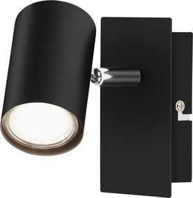 Briloner 2857-015 - Nástenné bodové svietidlo SPOT 1xGU10/40W/230V čierna