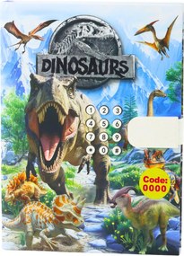 LEAN Toys Denníkový kód Dinosaur Melodies Omaľovánky
