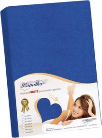 Bellatex Froté prestieradlo Kamilka tmavomodrá, 100 x 200 cm