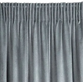 Zatemňovací zamatový záves s potlačou imitujúcou mramor - svetlo sivý Šírka: 140 cm | Dĺžka: 270 cm