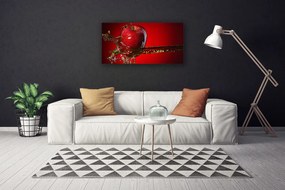 Obraz na plátne Jablko voda kuchyňa 140x70 cm
