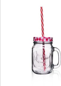 Pohár s viečkom a slamkou 0,45 l