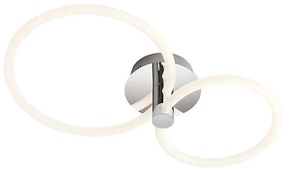 Redo 01-2222 - LED stmievateľné stropné svietidlo SPELL LED/32W/230V lesklý chróm