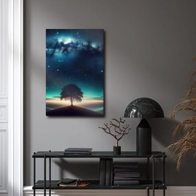 Obraz osamelý strom života v noci