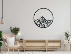 drevko Polygonálny obraz na stenu Štít Rozmer obrazu: 44,5 x 44,5 cm, Farba dekorácie: Čierna