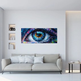 Obraz - Maľba oka (120x50 cm)