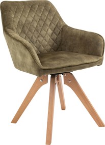 XXXLutz STOLIČKA S PODRÚČKAMI, zamat, zelená MID.YOU - Stoličky - 001769016302