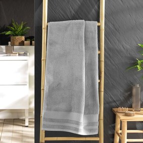 Svetlosivá froté bavlnená osuška 70x130 cm Tendresse – douceur d'intérieur