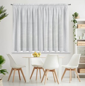 ZÁCLONA NA PÁSKE ANGELA 400X145 CM BIELA