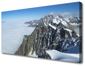 Obraz na plátne Hora hmla krajina 125x50 cm