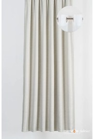 Béžový záves 140x260 cm Teorema - Mendola Fabrics