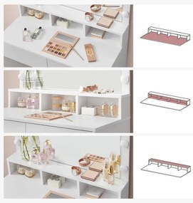 Toaletný stolík HATOR biely