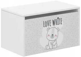 Detský úložný box s macíkom 40x40x69 cm