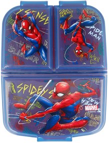 Multibox na desiatu Spiderman s 3 priehradkami - motív Grafiti