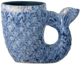 Modrá váza z kameniny (výška 12 cm) Ariella – Bloomingville