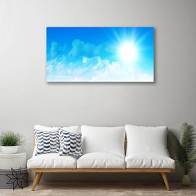 Obraz Canvas Slnko nebo krajina 120x60 cm