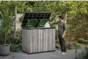 Sivý plastový záhradný úložný box Deco – Keter
