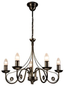 Luster na reťazi DONATO 5xE14/40W/230V