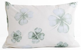 Bavlnená obliečka na vankúš Renforcé 50 × 70 cm – Štvorlístok