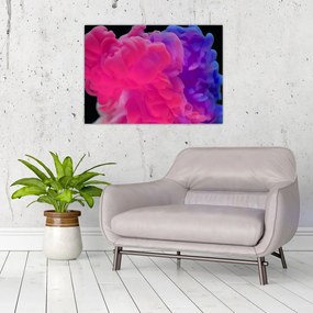 Sklenený obraz farebného dymu (70x50 cm)