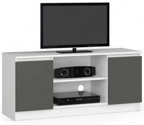 TV stolík Kapono (biela + sivá). Akcia -19%. Vlastná spoľahlivá doprava až k Vám domov. 1070713