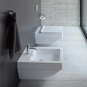 DURAVIT Vero Air závesný bidet s otvorom, s prepadom, 370 x 570 mm, biela, s povrchom WonderGliss, 22741500001