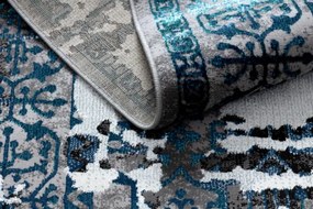 Koberec DE LUXE 2078 Ornament vintage - sivý