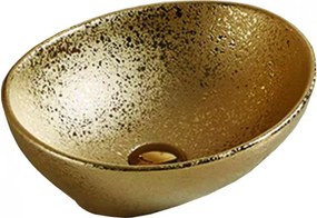 Mexen Elza umývadlo na dosku 40 x 33 cm, zlaté - 21014050