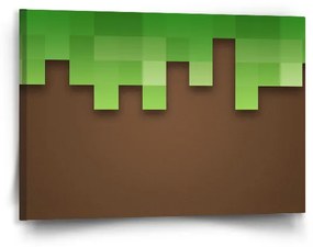 Sablio Obraz Green Blocks 2 - 90x60 cm