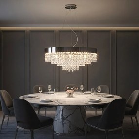 Toolight Toolight, stropné svietidlo 60cm, 16xG9, APP1786-5CP, chrómová, OSW-04057