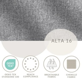 Sivá boxspring posteľ s úložným priestorom 200x200 cm Blend – Maison de Rêve