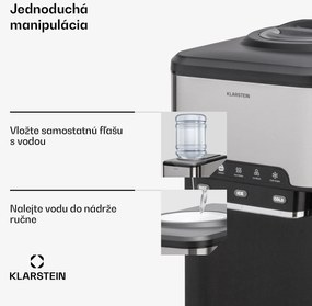 Klarstein Aqueous, výrobník ľadu 3 v 1, kocky ľadu, 20 kg/24h, dávkovač vody: horúca a studená