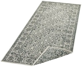 NORTHRUGS - Hanse Home koberce Kusový koberec Twin-Wendeteppiche 103115 grün creme – na von aj na doma - 80x350 cm