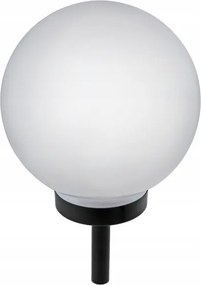 LED solárna lampa LED/1,2V 6500K 200 mAh pr. 25 cm IP44 biela/čierna