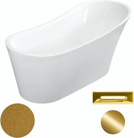 Besco Akrylátová voľne stojaca vaňa Calima Glam Z 170x74 BESCO-Typ výpuste: Click-Clack s prepadom, grafit, BESCO-Rozmery: 170x74, BESCO-Farba: Biela…
