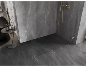 Mexen Lunar sprchová stena pravá 90 x 200 cm, 8mm číre sklo, zlatá matná, 830-090-000-55-00-P