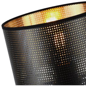 Závesné svietidlo Asti0, 1x čierne PVC tienidlo, (fi 20cm), g, b