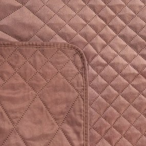 Dekorstudio Zamatový prehoz na posteľ LUIZ3 v ružovej farbe Rozmer prehozu (šírka x dĺžka): 170x210cm