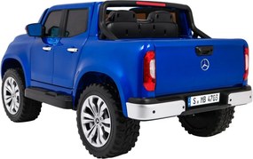 Ramiz Mercedes Benz triedy X pickup elektrické autíčko pre deti lakované modré 4x4