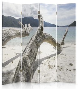 Gario Paraván Konáre stromov na tropickej pláži Rozmery: 145 x 170 cm, Prevedenie: Klasický paraván
