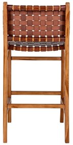 Hnedá barová stolička z teakového dreva 101 cm Perugia – House Nordic